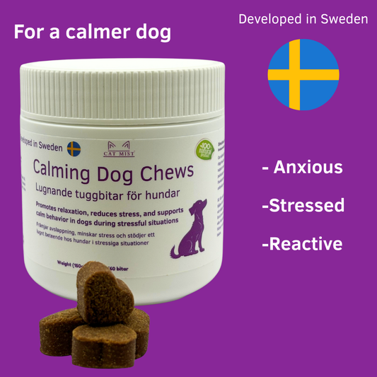 Lugnande tuggbitar för hund